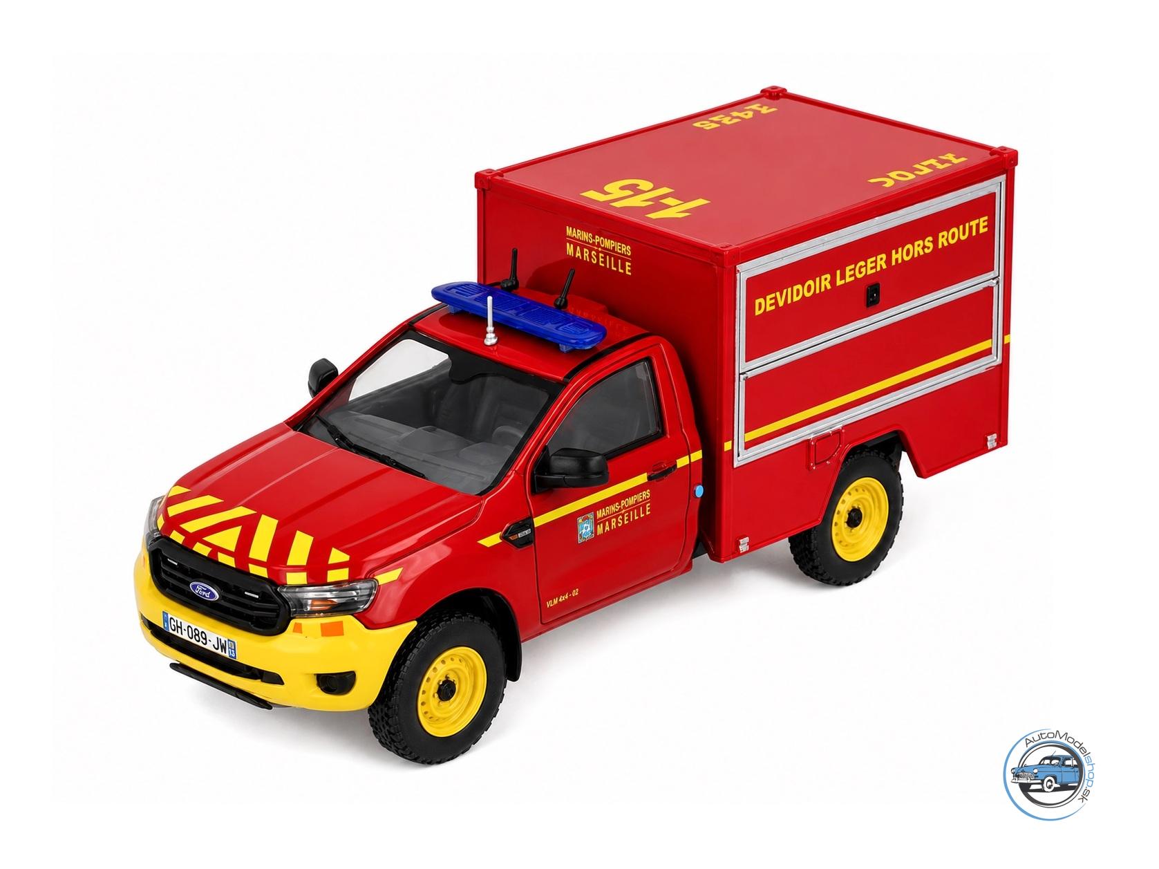 FORD RANGER VDLHR HASIČI - 1:43 HACHETTE IXO