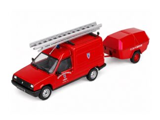 RENAULT EXPRES + ČERPADLO NA VOZÍKU HASIČI - 1:43 HACHETTE IXO