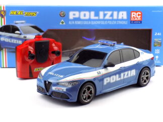 ALFA ROMEO GIULIA POLIZIA ITALY - RC MODEL - 1:18 RE-EL TOYS