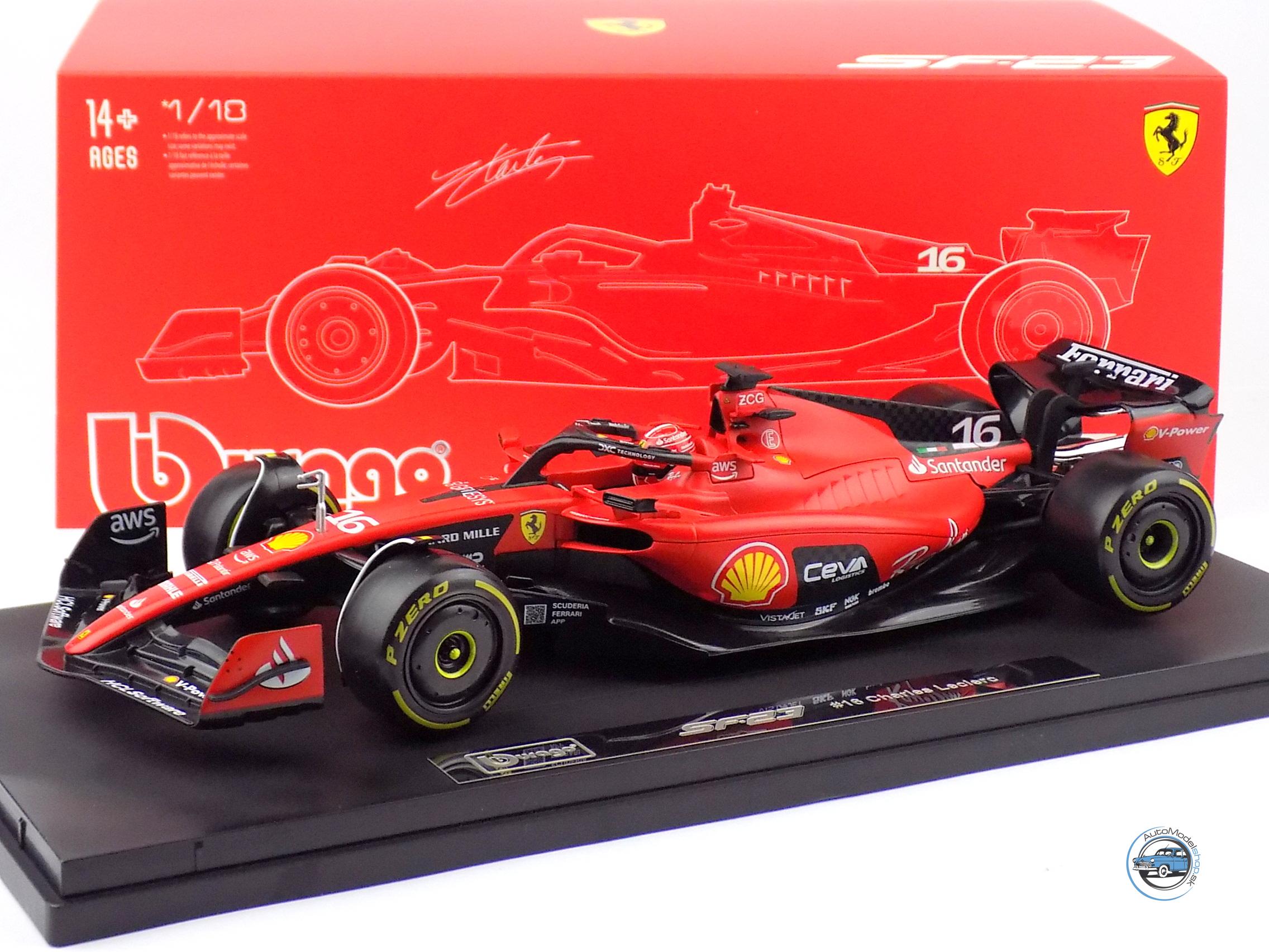 FERRARI F1 SF23 SCUDERIA FERRARI SEZÓNA 2023 CHARLES LECLERC - 1:18 BBURAGO