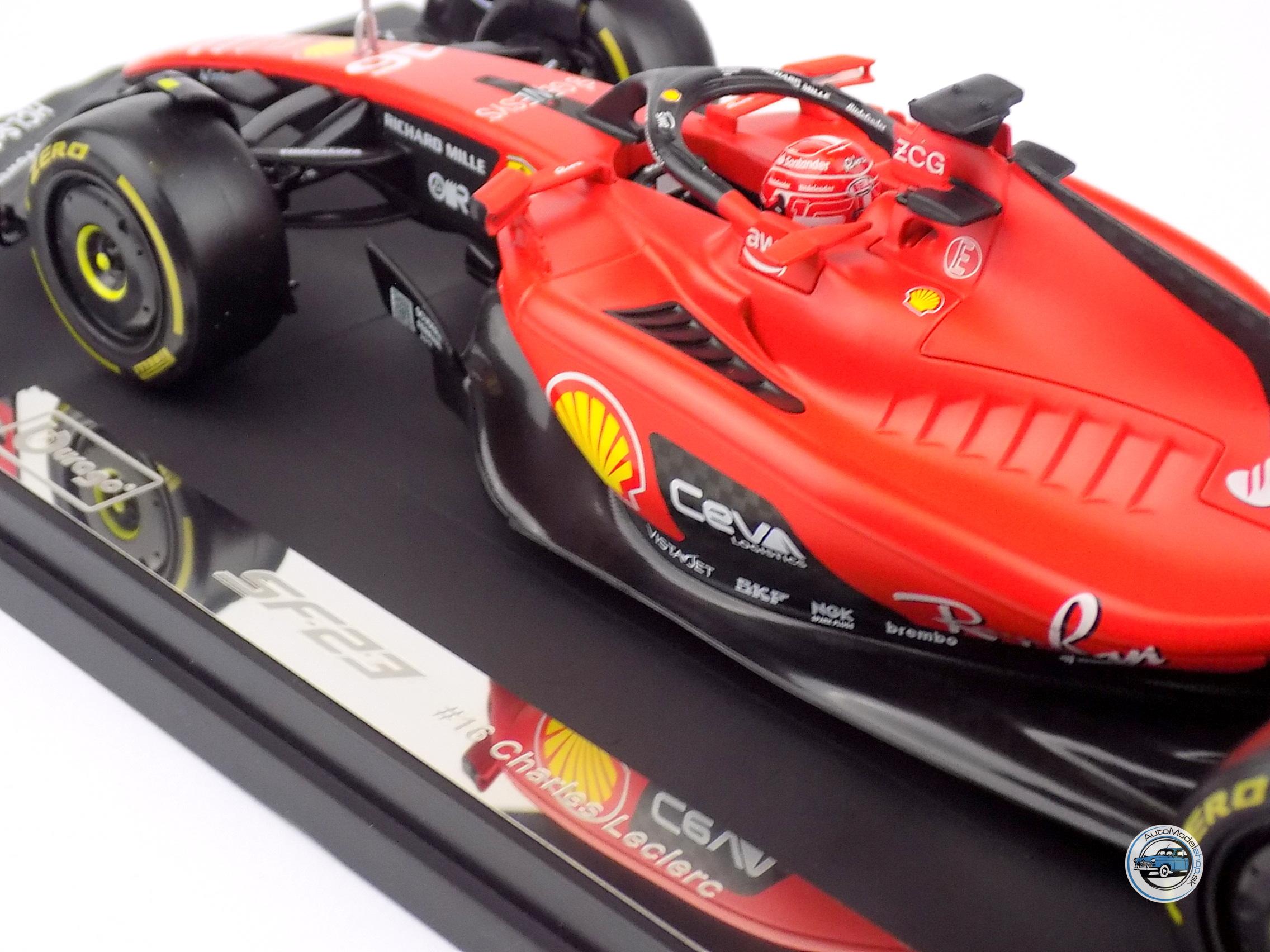FERRARI F1 SF23 SCUDERIA FERRARI SEZÓNA 2023 CHARLES LECLERC - 1:18 BBURAGO – Obrázok 7