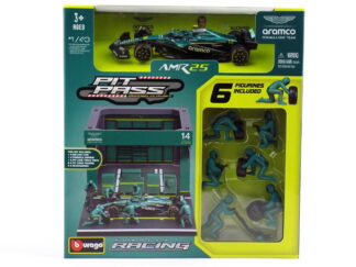 PIT STOP DIORAMA ASTON MARTIN F1 AMR25  FERNANDO ALONSO - 1:43 BBURAGO